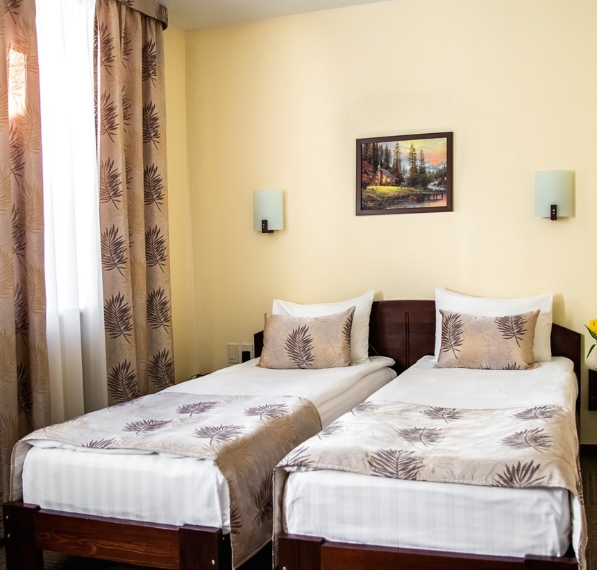 Двухместный номер с раздельными кроватями в гостинице