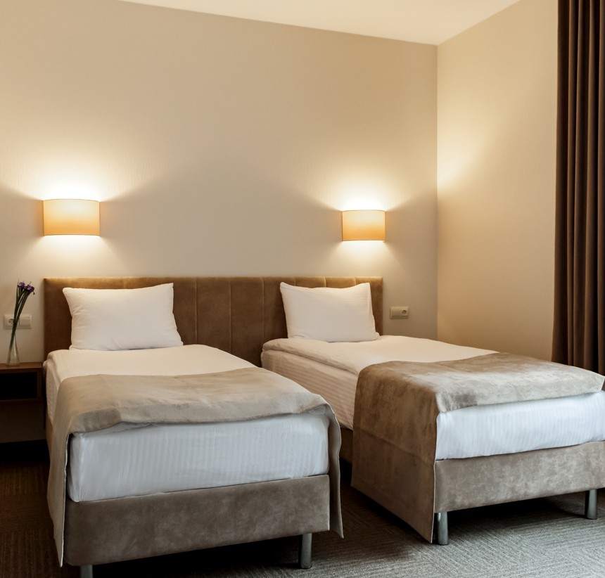 Двухместный номер с раздельными кроватями в гостинице
